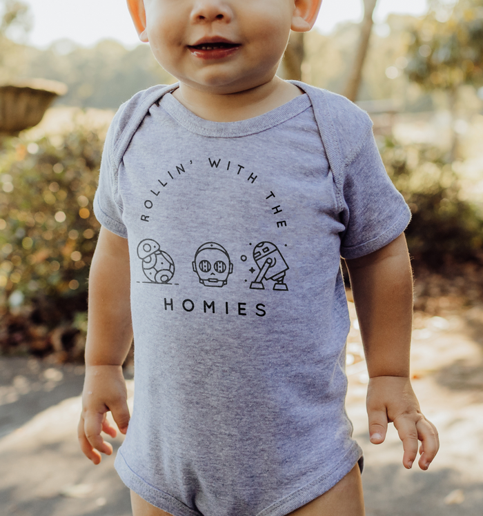 Rollin’ With The Homies Rabbit Skins Infant Fine Jersey Bodysuit