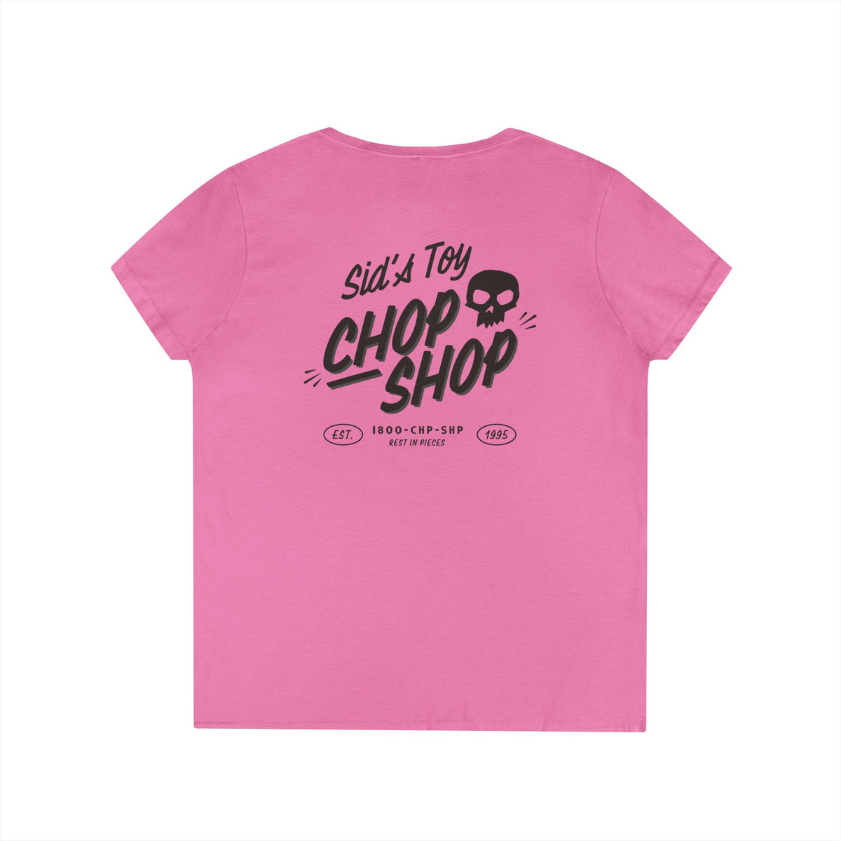 Sid's Toy Chop Shop Ladies' Gildan V-Neck T-Shirt