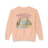 Backside of the Water Unisex Lightweight Comfort Colors Crewneck Sweatshirt