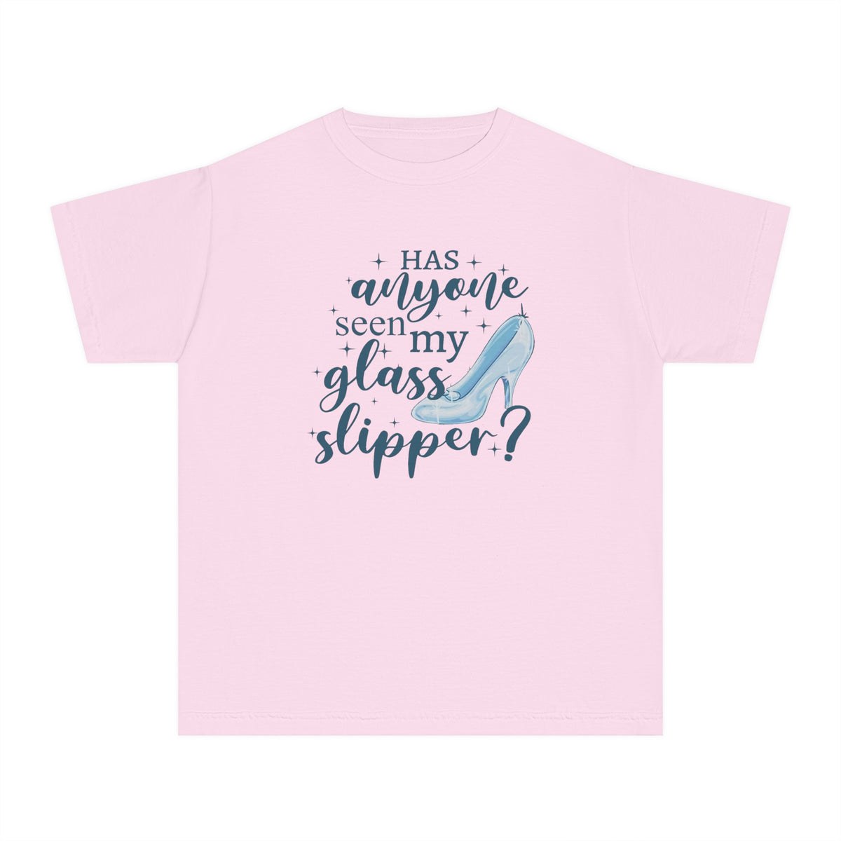 Has Anyone Seen My Glass Slipper? Comfort Colors Youth Midweight Tee