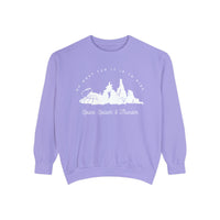 Oh What Fun It Is To Ride Comfort Colors Unisex Garment-Dyed Sweatshirt