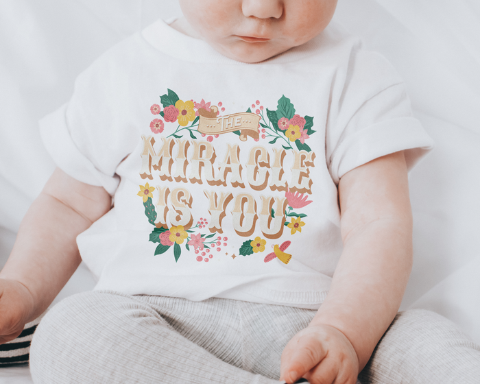 The Miracle Is You Bella Canvas Baby Short Sleeve T-Shirt