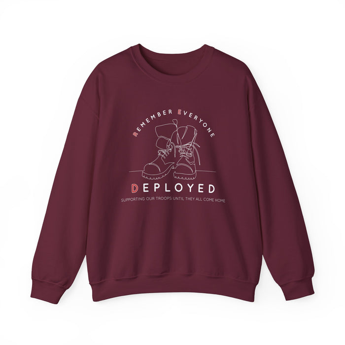 Remember Everyone Deployed R.E.D. Gildan Unisex Heavy Blend™ Crewneck Sweatshirt