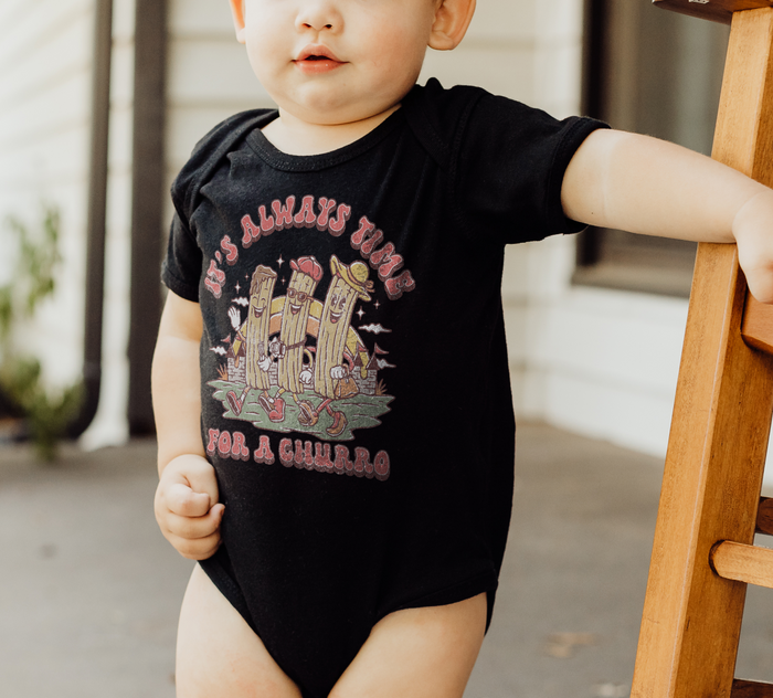 It's Always Time For A Churro Rabbit Skins Infant Fine Jersey Bodysuit