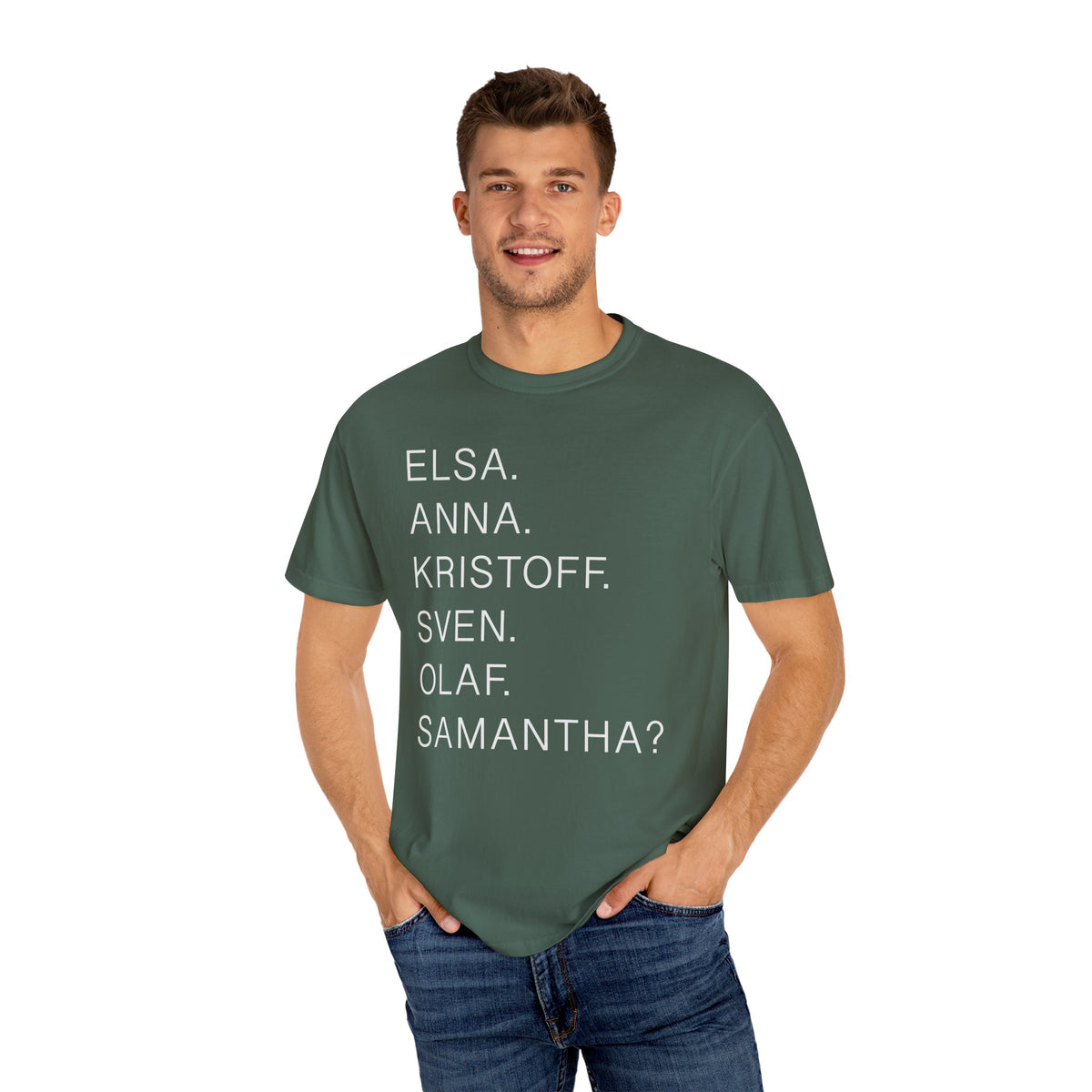 Frozen Character Names Comfort Colors Unisex Garment-Dyed T-shirt