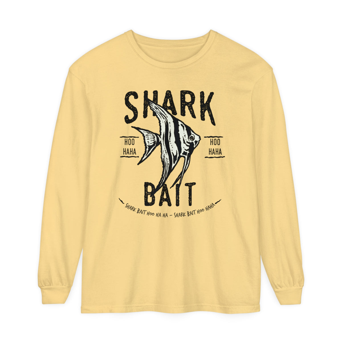 Shark Bait Hoo Haha Comfort Colors Unisex Garment-dyed Long Sleeve