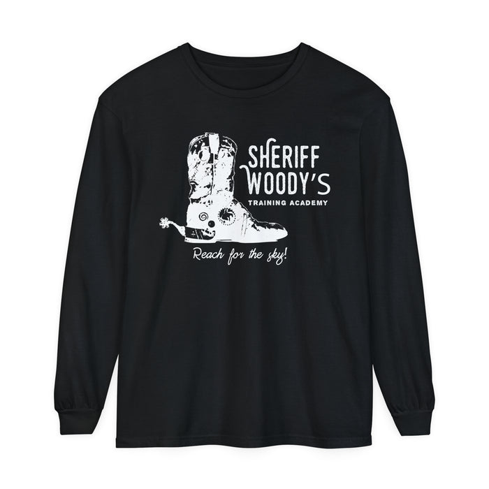 Sheriff Woody’s Training Academy Comfort Colors Unisex Garment-dyed Long Sleeve T-Shirt