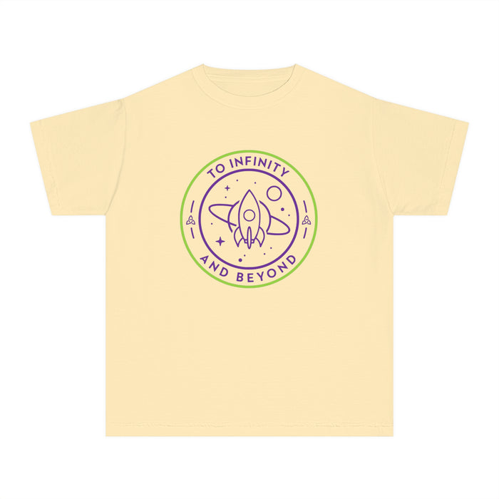 To Infinity And Beyond Comfort Colors Youth Midweight Tee