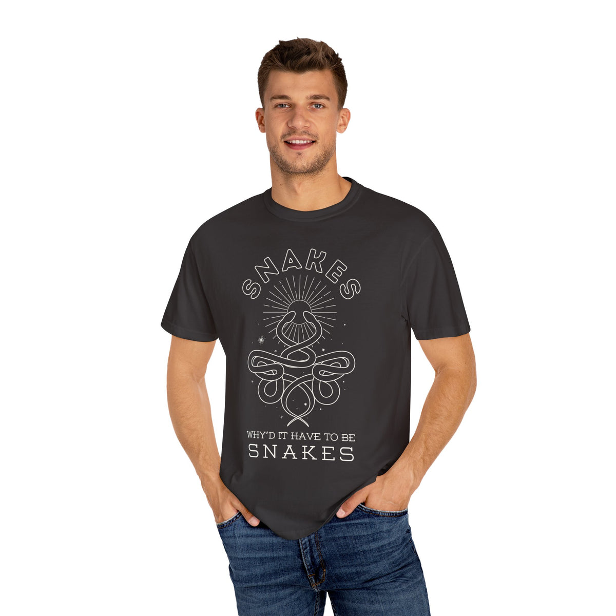 Why'd It Have To Be Snakes Comfort Colors Unisex Garment-Dyed T-shirt
