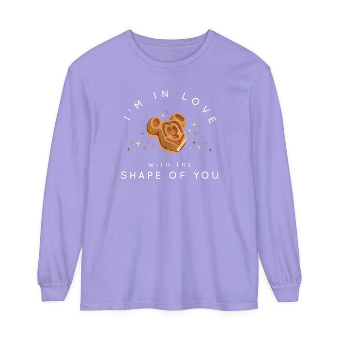 I'm in Love with the Shape of You Comfort Colors Unisex Garment-dyed Long Sleeve T-Shirt