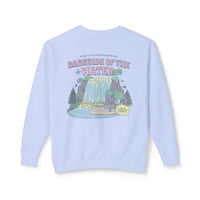 Backside of the Water Unisex Lightweight Comfort Colors Crewneck Sweatshirt