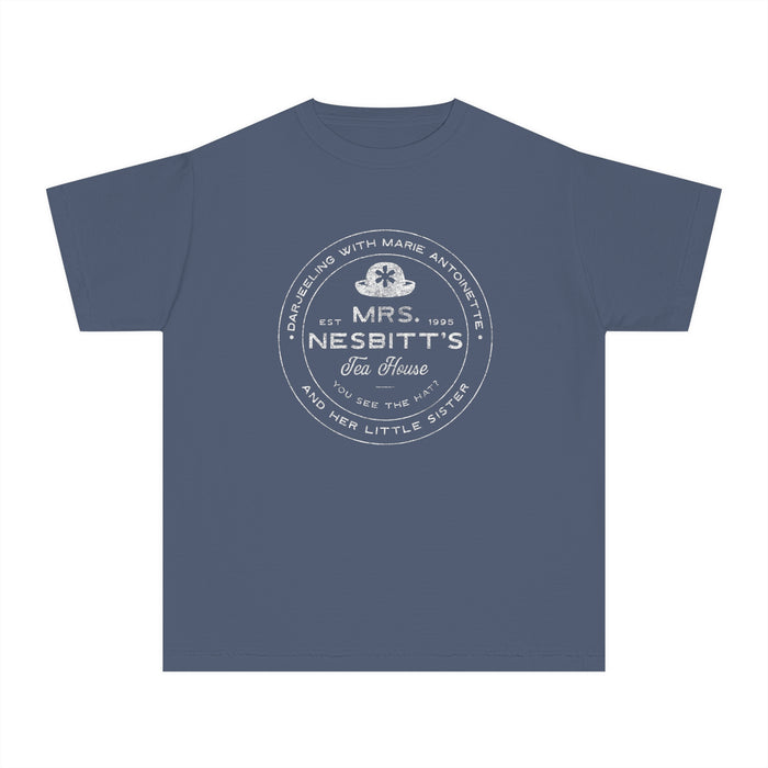 Mrs. Nesbitt’s Tea House Comfort Colors Youth Midweight Tee