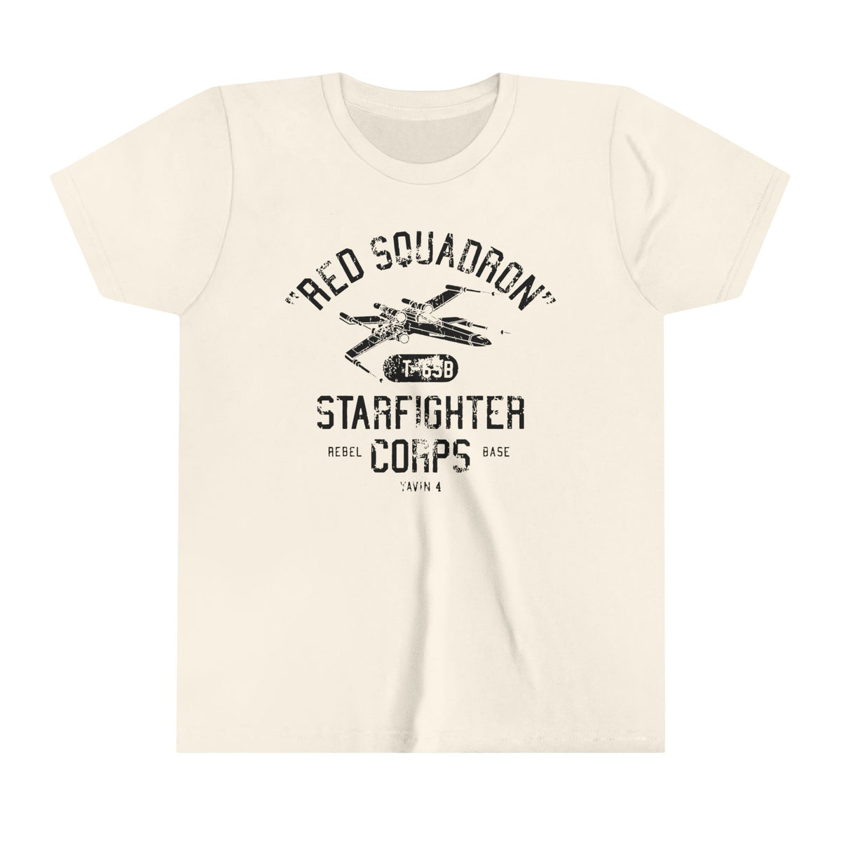 Red Squadron Starfighter Corps Bella Canvas Youth Short Sleeve Tee