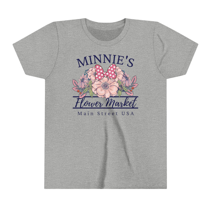 Minnie's Flower Market Bella Canvas Youth Short Sleeve Tee