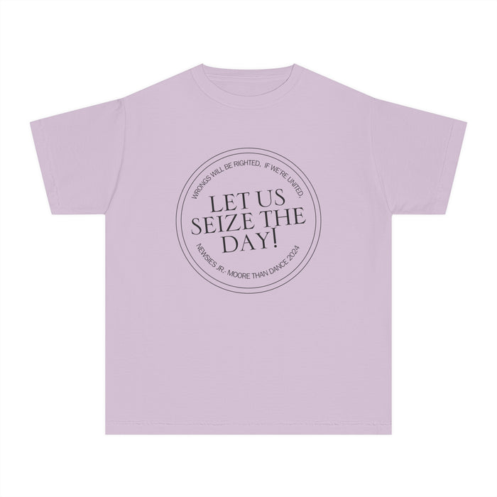 Let Us Seize The Day Comfort Colors Youth Midweight Tee