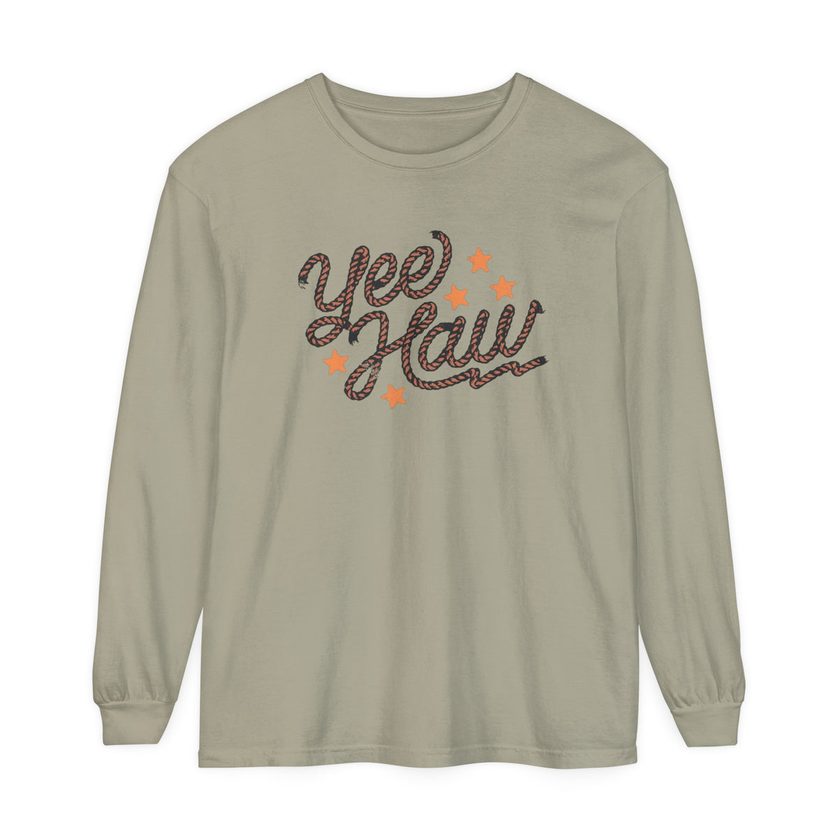 Yee Haw Comfort Colors Unisex Garment-dyed Long Sleeve T-Shirt