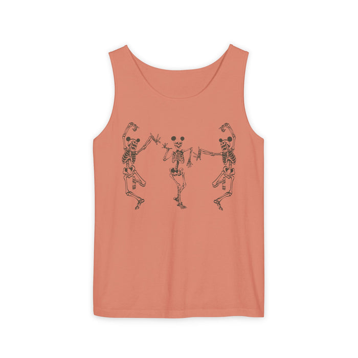 Dancing Skeletons Unisex Comfort Colors Garment-Dyed Tank Top