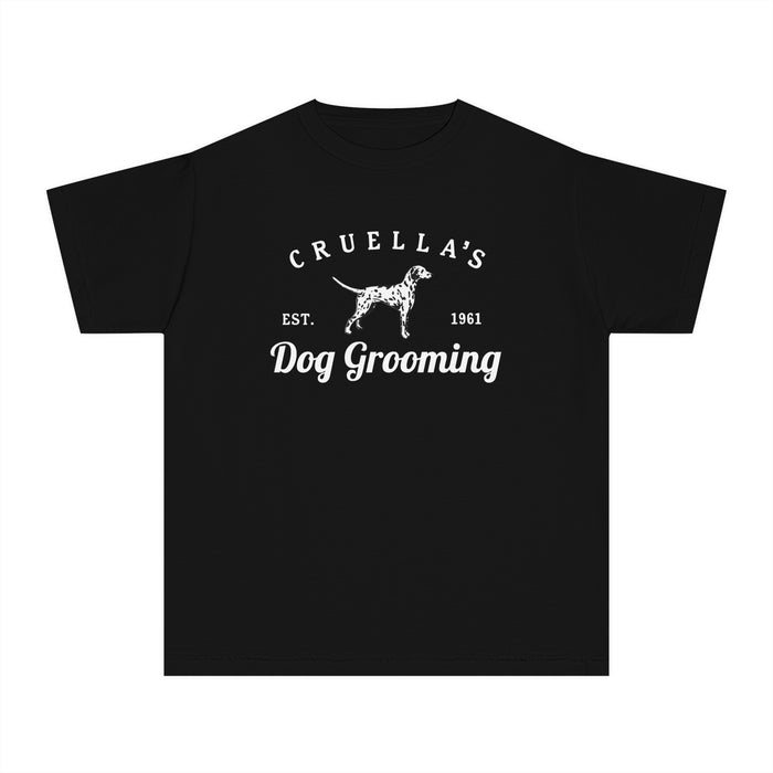 Cruella’s Dog Grooming Comfort Colors Youth Midweight Tee