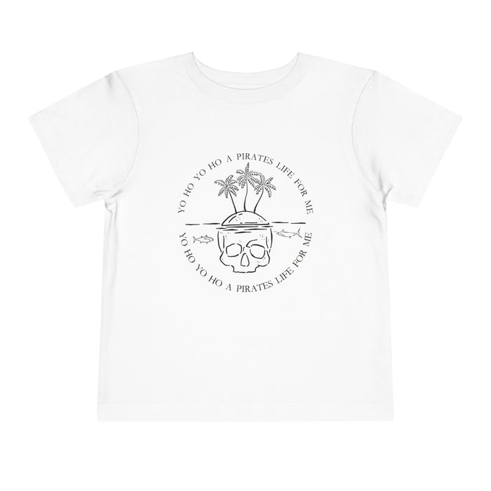 Yo Ho Yo Ho A Pirates Life For Me Bella Canvas Toddler Short Sleeve Tee