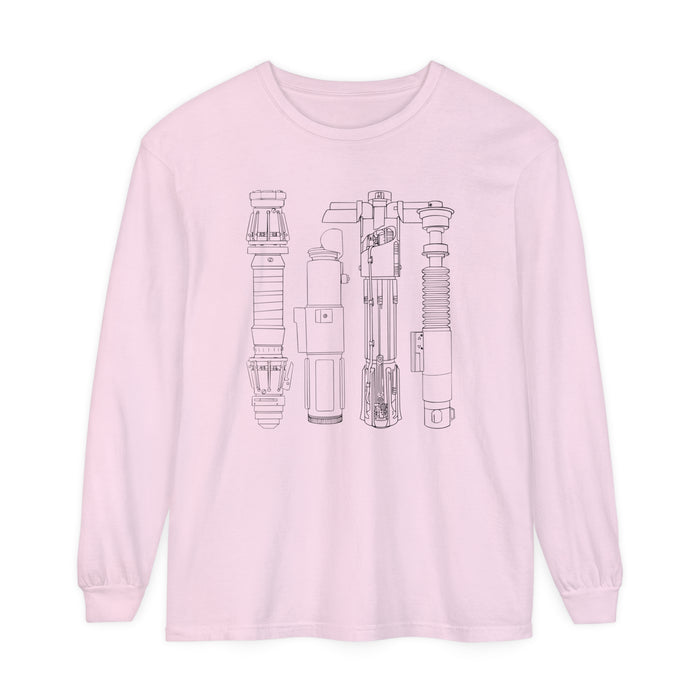 Lightsabers Comfort Colors Unisex Garment-dyed Long Sleeve T-Shirt