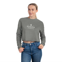 Florida It's One Hell Of A Drug Women's Bella Canvas Cropped Sweatshirt