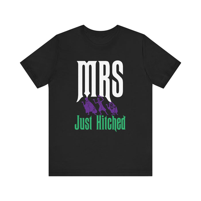 Mrs. Just Hitched Bella Canvas Unisex Jersey Short Sleeve Tee