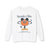 Spooky Vibes Unisex Lightweight Comfort Colors Crewneck Sweatshirt