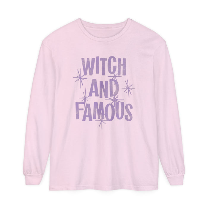 Witch and Famous Comfort Colors Unisex Garment-dyed Long Sleeve T-Shirt