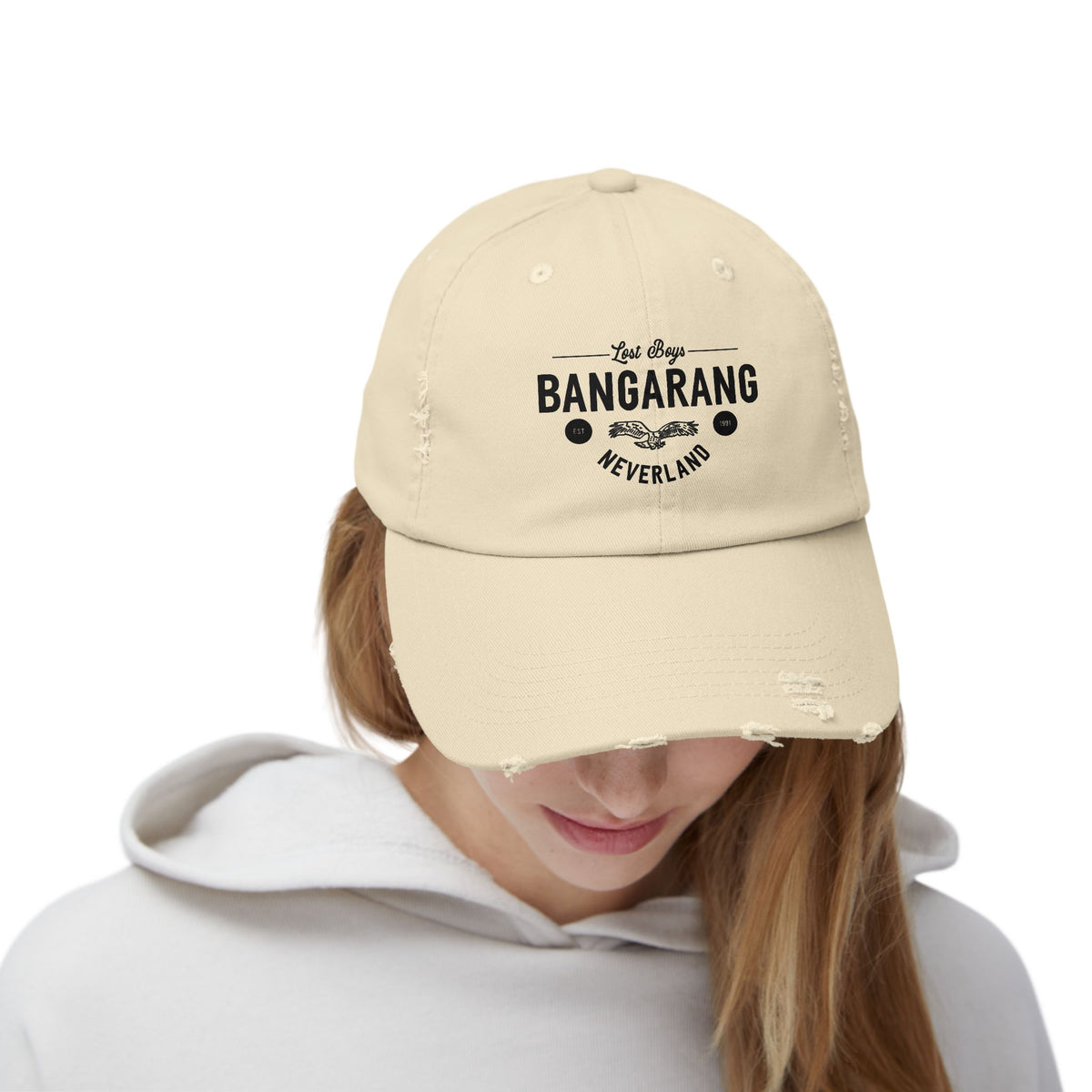 Bangarang Embroidered Unisex Distressed Cap