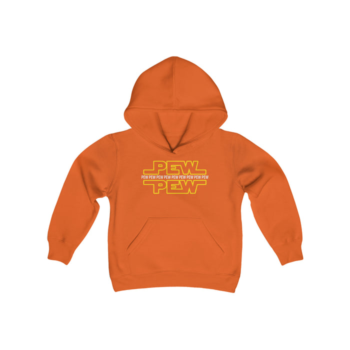 PEW PEW PEW Gildan Youth Heavy Blend Hooded Sweatshirt