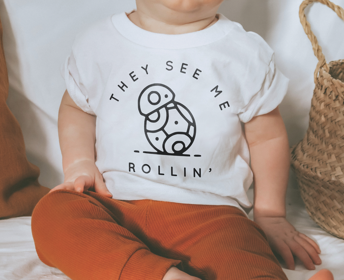 They See Me Rollin' Bella Canvas Baby Short Sleeve T-Shirt