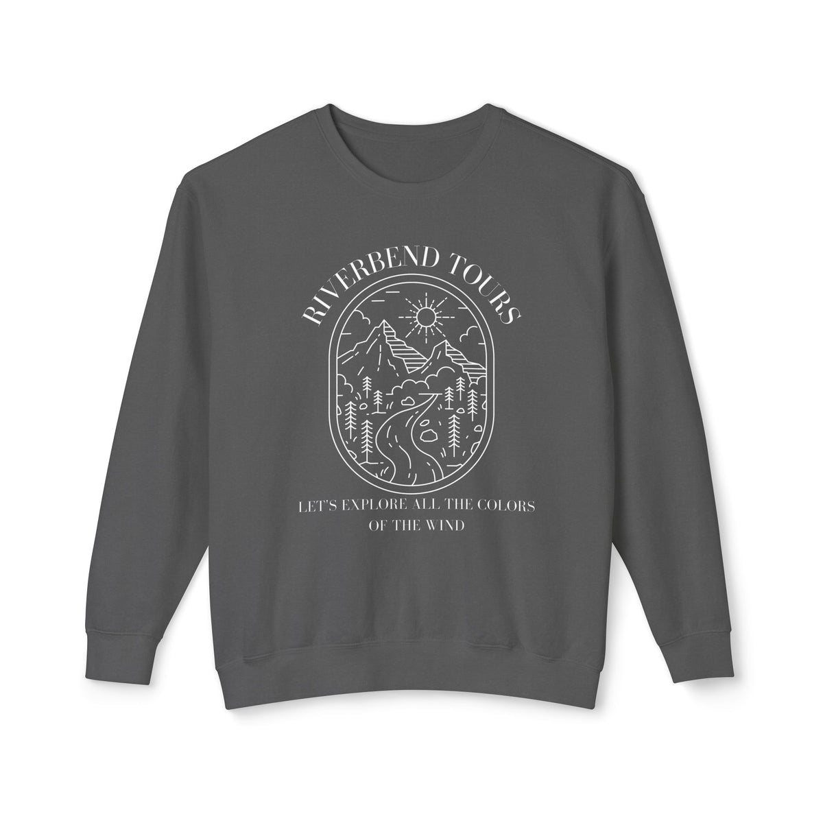 Riverbend Tours Unisex Lightweight Comfort Colors Crewneck Sweatshirt