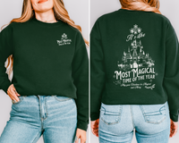 It's The Most Magical Time of the Year Castle Comfort Colors Unisex Garment-dyed Long Sleeve T-Shirt