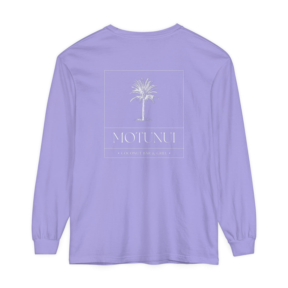 Motunui Coconut Bar and Grill Comfort Colors Unisex Garment-dyed Long Sleeve T-Shirt