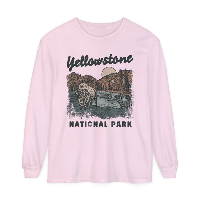 Yellowstone National Park Comfort Colors Unisex Garment-dyed Long Sleeve T-Shirt