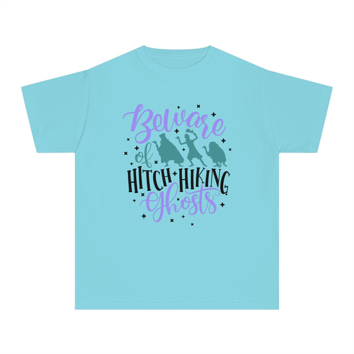 Beware of Hitchhiking Ghosts Comfort Colors Youth Midweight Tee