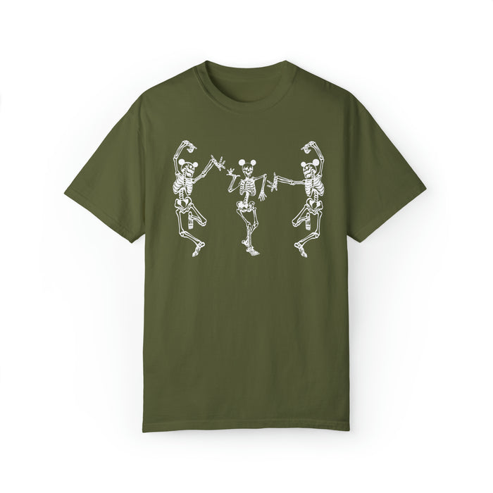 Dancing Skeletons with Ears Comfort Colors Unisex Garment-Dyed T-shirt