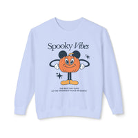 Spooky Vibes Unisex Lightweight Comfort Colors Crewneck Sweatshirt