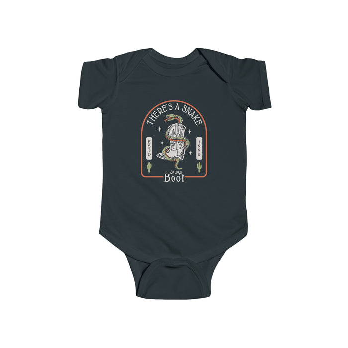 There's A Snake In My Boot Rabbit Skins Infant Fine Jersey Bodysuit