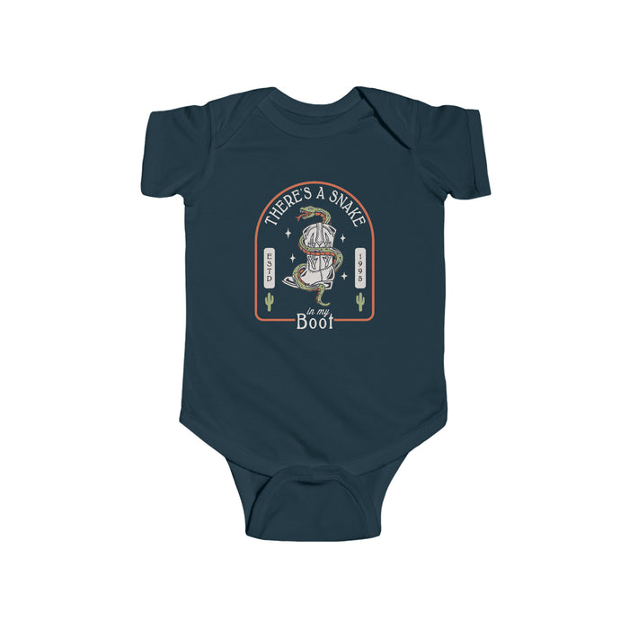 There's A Snake In My Boot Rabbit Skins Infant Fine Jersey Bodysuit