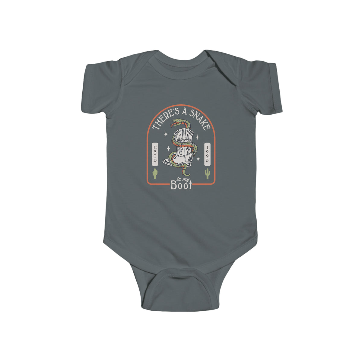 There's A Snake In My Boot Rabbit Skins Infant Fine Jersey Bodysuit