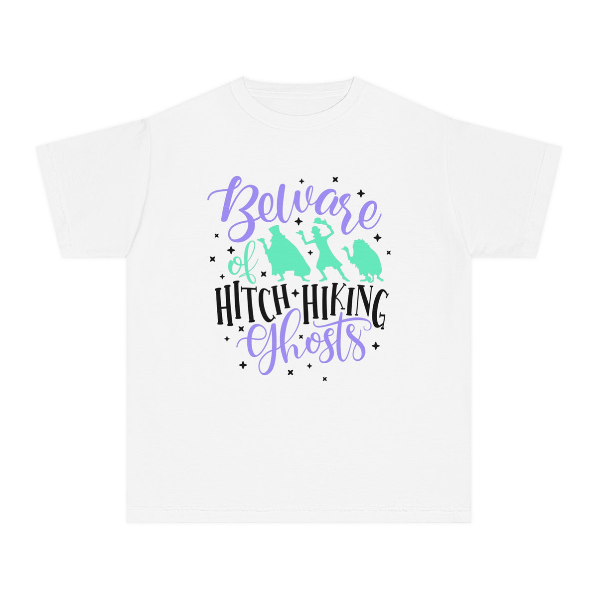 Beware of Hitchhiking Ghosts Comfort Colors Youth Midweight Tee