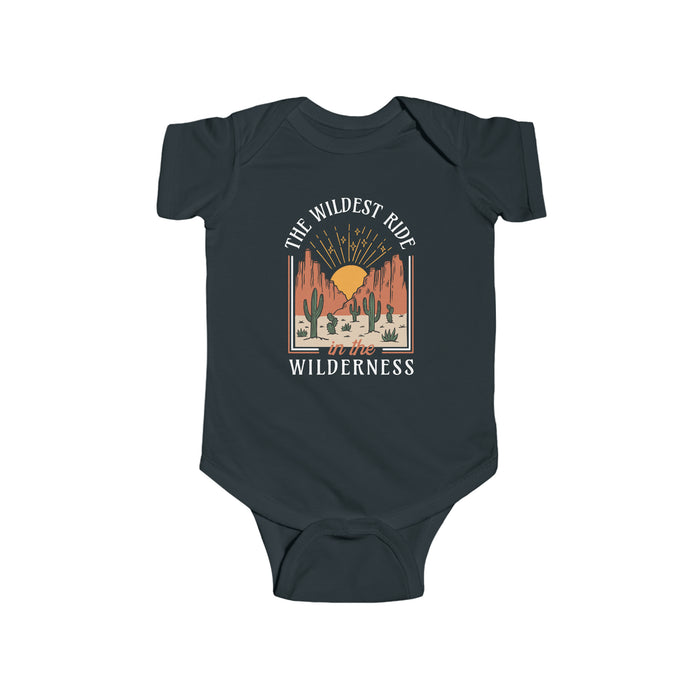 The Wildest Ride In The Wilderness Rabbit Skins Infant Fine Jersey Bodysuit