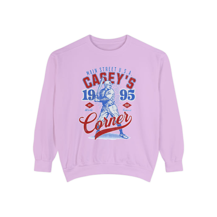 Casey’s Corner Distressed Comfort Colors Unisex Garment-Dyed Sweatshirt