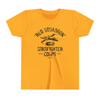 Red Squadron Starfighter Corps Bella Canvas Youth Short Sleeve Tee