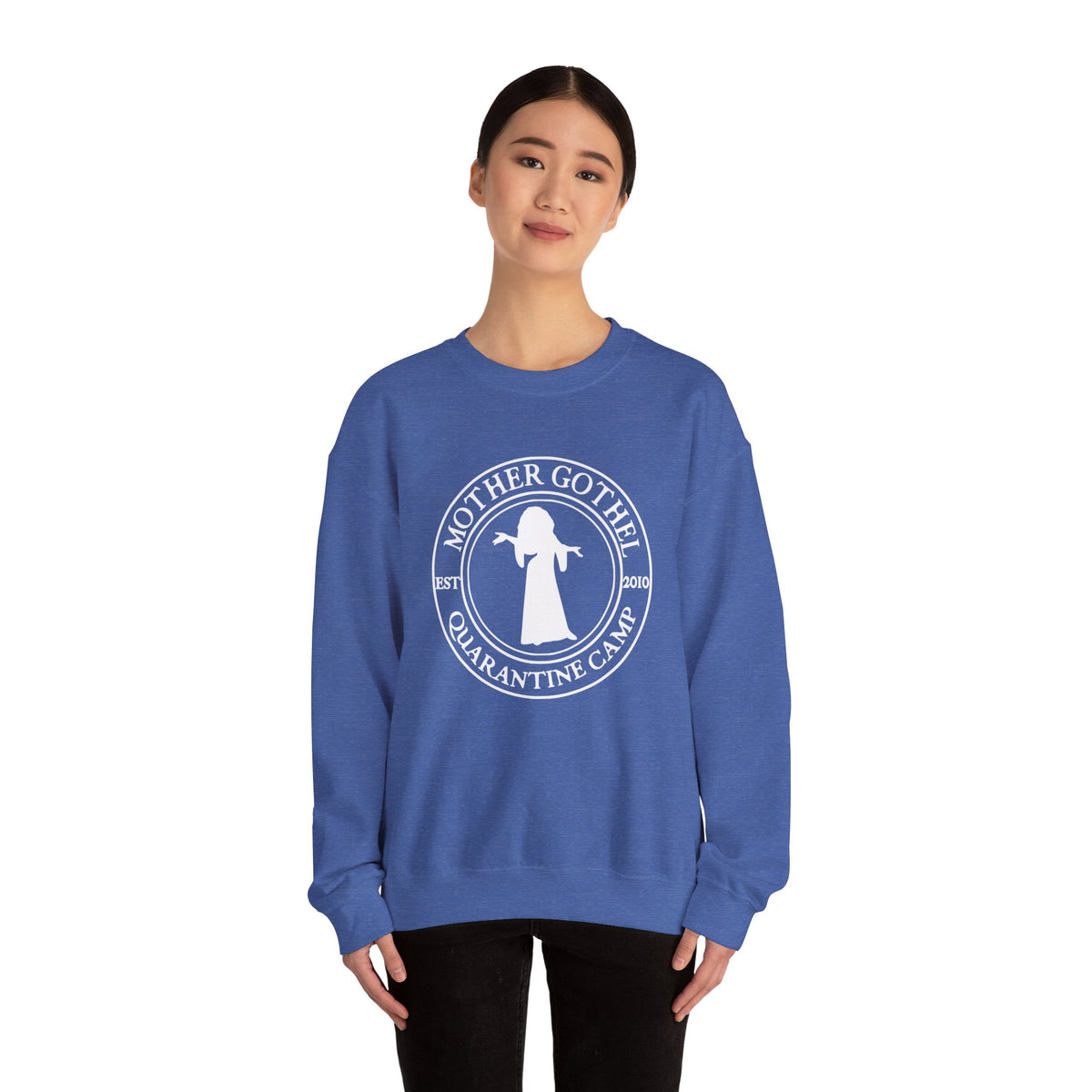 Mother Gothel Quarantine Camp Gildan Unisex Heavy Blend™ Crewneck Sweatshirt