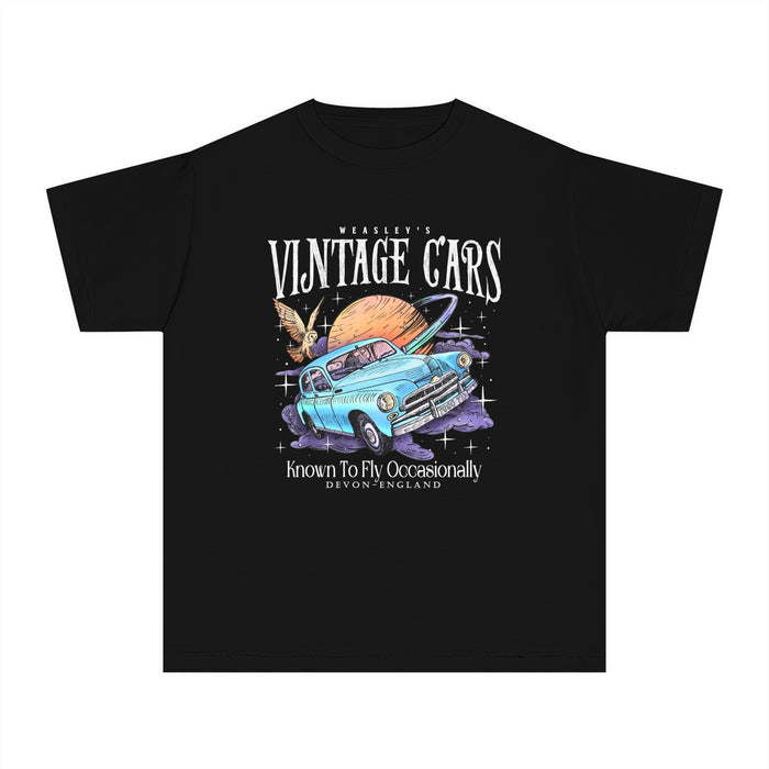 Weasley's Vintage Cars Comfort Colors Youth Midweight Tee