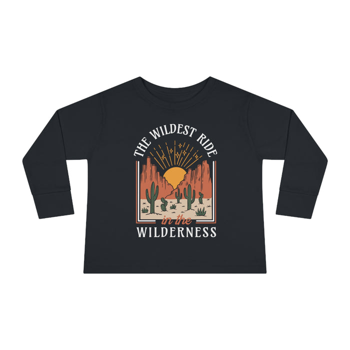 The Wildest Ride In The Wilderness Rabbit Skins Toddler Long Sleeve Tee