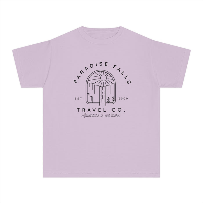 Paradise Falls Vacation Co. Comfort Colors Youth Midweight Tee