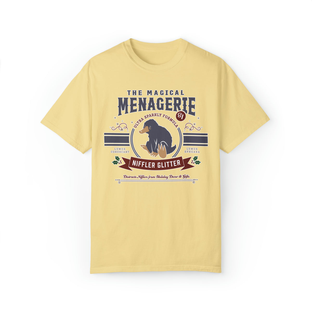 Magical Menagerie Niffler Glitter Comfort Colors Unisex Garment-Dyed T-shirt